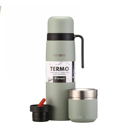 Kit Termo Manija Rigida + Mate Folkie Oliva