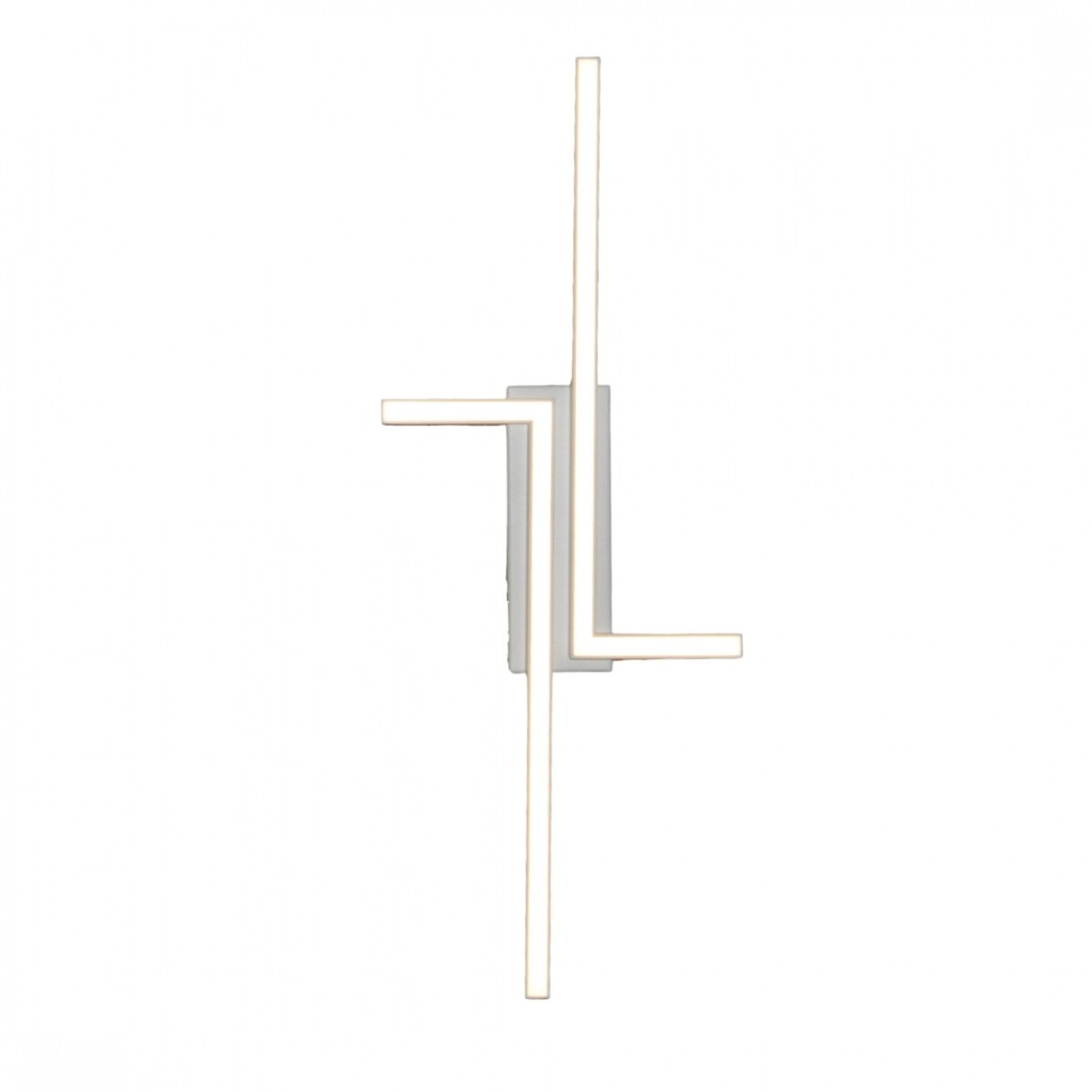 Aplique Led minimalista Diseño doble L 20W Cálido - BLANCO 