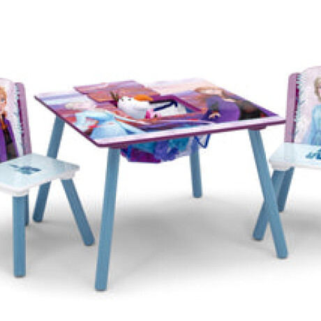 Juego de Mesa y Sillas para Niños Frozen Ii Disney LILA-CELESTE-BLANCO