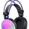 Auricular Inalambrico Gamer Luz Rgb NEGRO