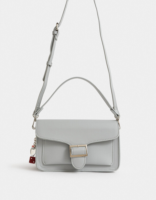 Bandoleras Bandolera Con Solapa - Gris Medio