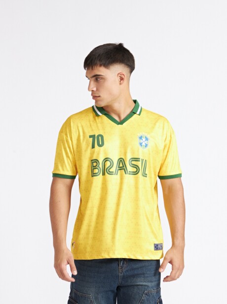 REMERA BRASIL AMARILLO