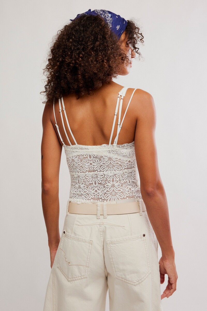 MUSCULOSA ENCAJE LOVE AND LACE Marfil