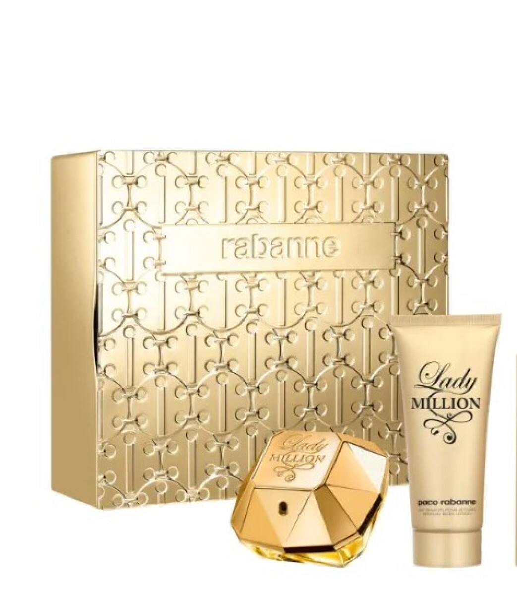 Set Lady Million Paco Rabanne Edp 80 ml + Body lotion 