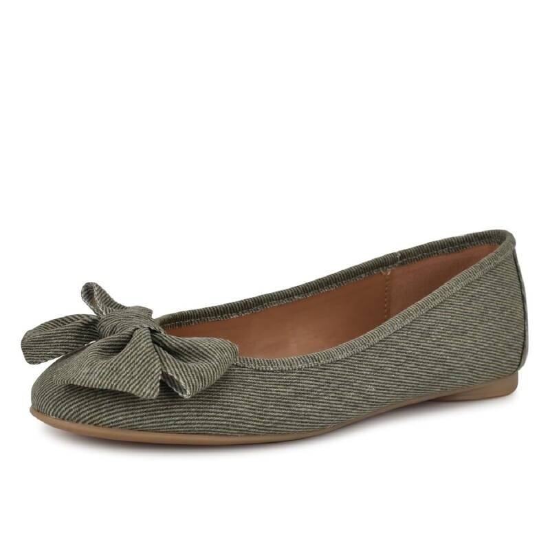 Flats Veronika7 Dark Green 01