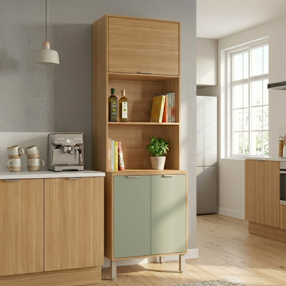 Armario Despensa 3 puertas Color Alecrim