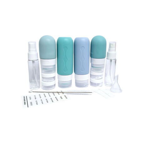 Set de 10 frasquitos de silicona para viaje Sc