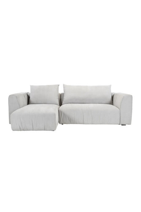 CORSO SOFA CORSO CHAISE IZQ 266X105X80CM (2PIEZAS) TELA GRIS CLARO