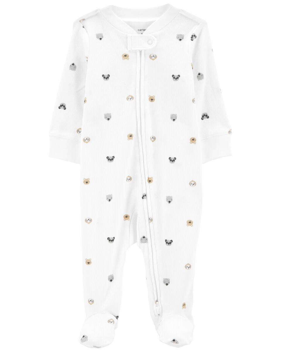 Pijama con Pie Diseño Animales de Algodón 