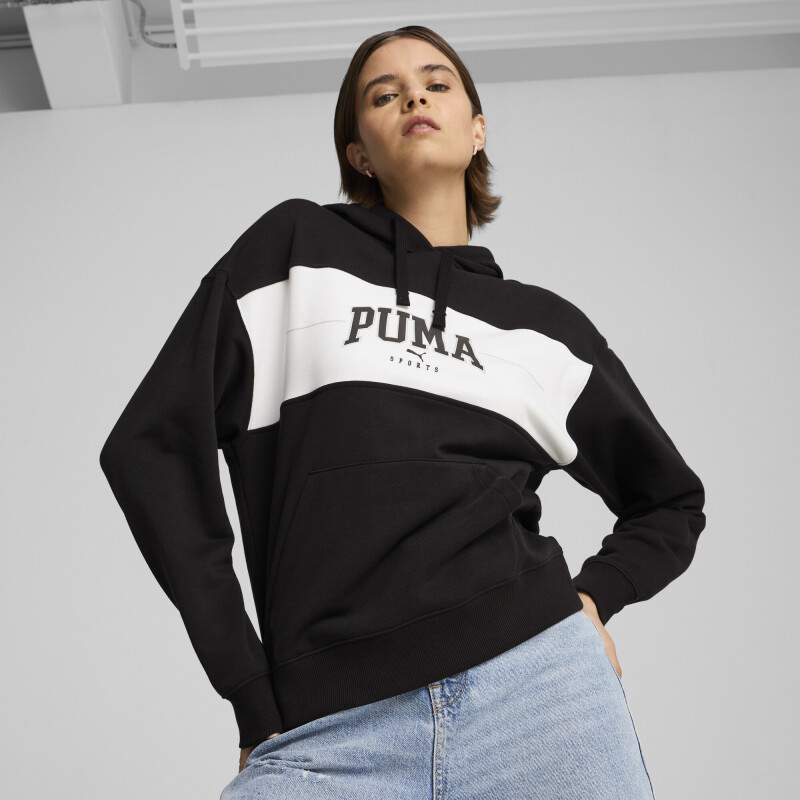 Canguro Puma Squad Hoodie TR de Mujer - 682494 01 Negro