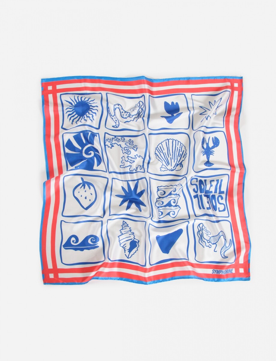 Pañuelo Soleil - azul 