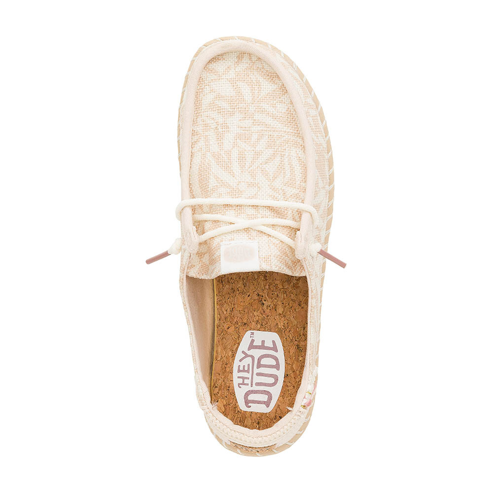 Wendy Espadrille Retro Palm - Mujer Pale Pink/White