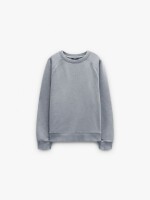 Sudadera De Algodón Con Bordado gris