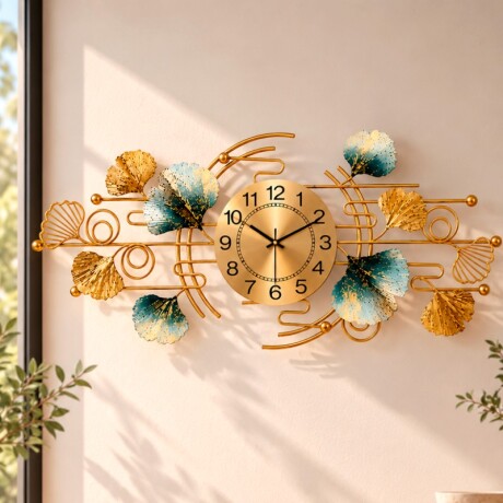 Reloj De Pared Hojas Horizontales Reloj De Pared Hojas Horizontales