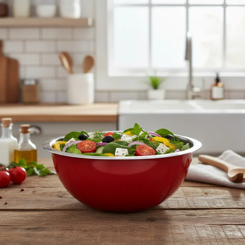 Bowl acero 20 cms Rojo 1301-20RC Bowl acero 20 cms Rojo 1301-20RC