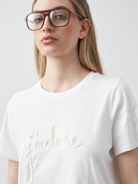 T-SHIRT D.CASSIN ADORE BLANCO