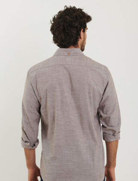 012502 CAMISA HARRINGTON LABEL Tostado