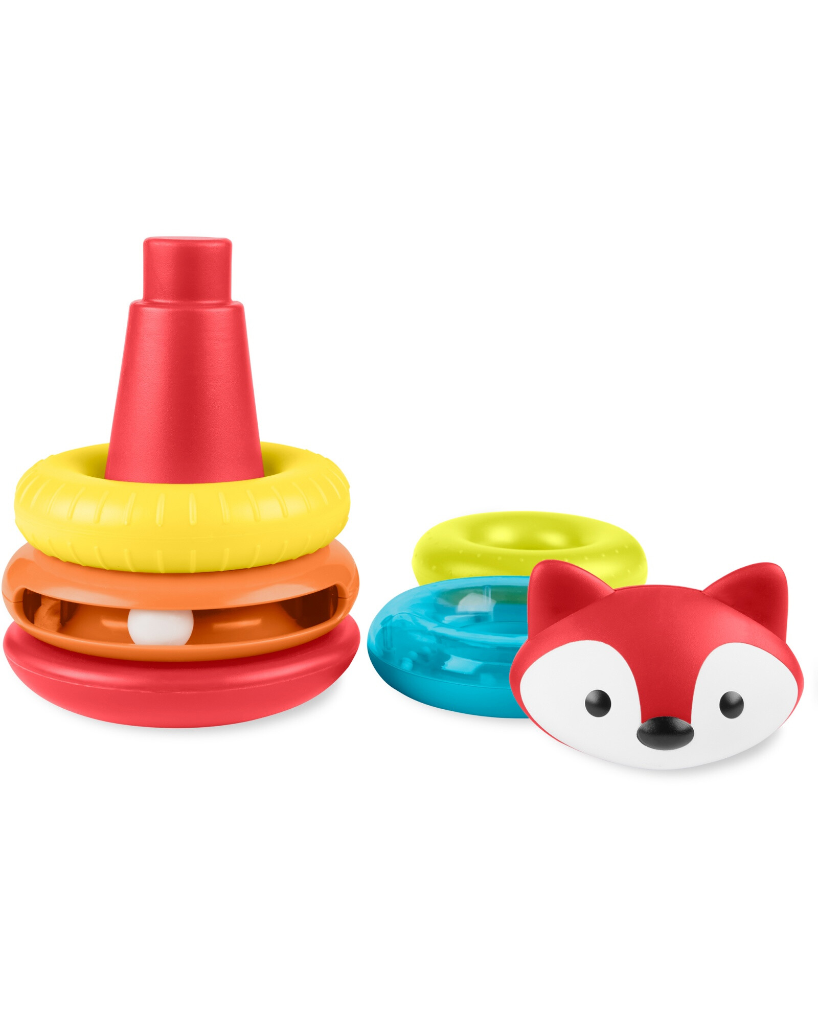 Juego de aros apilables, diseño zorro Juego de aros apilables, diseño zorro