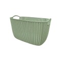 CESTO RECTANGULAR CON ASAS 38 CM MULTICOLOR
