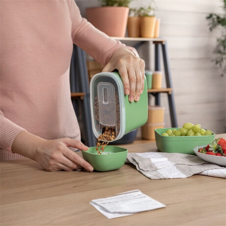 Yerbera hermética en Plástico Resistente Tramontina Multiuso 1.5L Verde