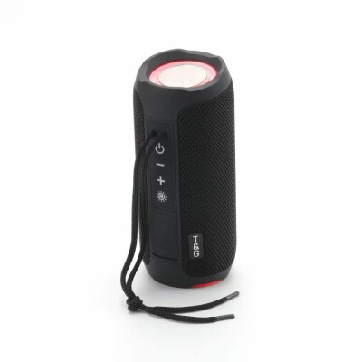 Parlante portátil bluetooth TG227 luz led lateral negro Parlante portátil bluetooth TG227 luz led lateral negro