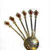 Set de cucharitas piedra oro Set de cucharitas piedra oro