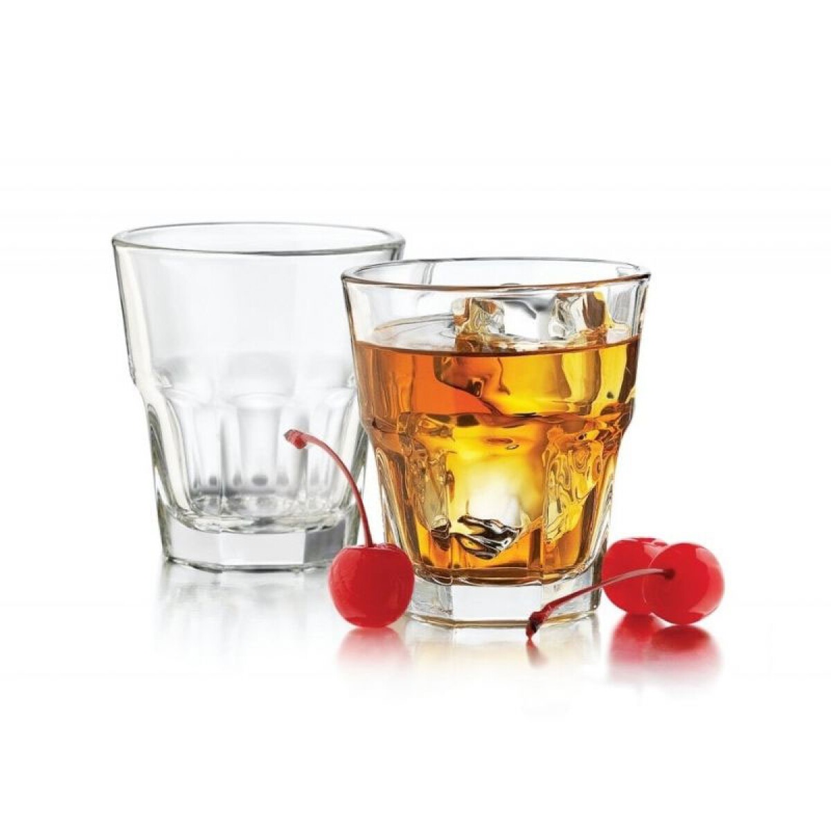 Vaso Vidrio base pesada 8.2*8.3CM/230ML - Vaso Vidrio Base Pesada 8.2*8.3cm/230ml 