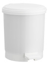 Papelera con pedal UTBY 3L plástico blanco Papelera con pedal UTBY 3L plástico blanco