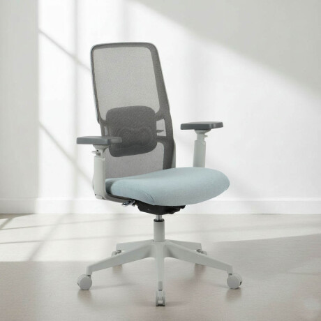 SILLA DE OFICINA MALLA-Y-POLIPROPILENO GRIS M2