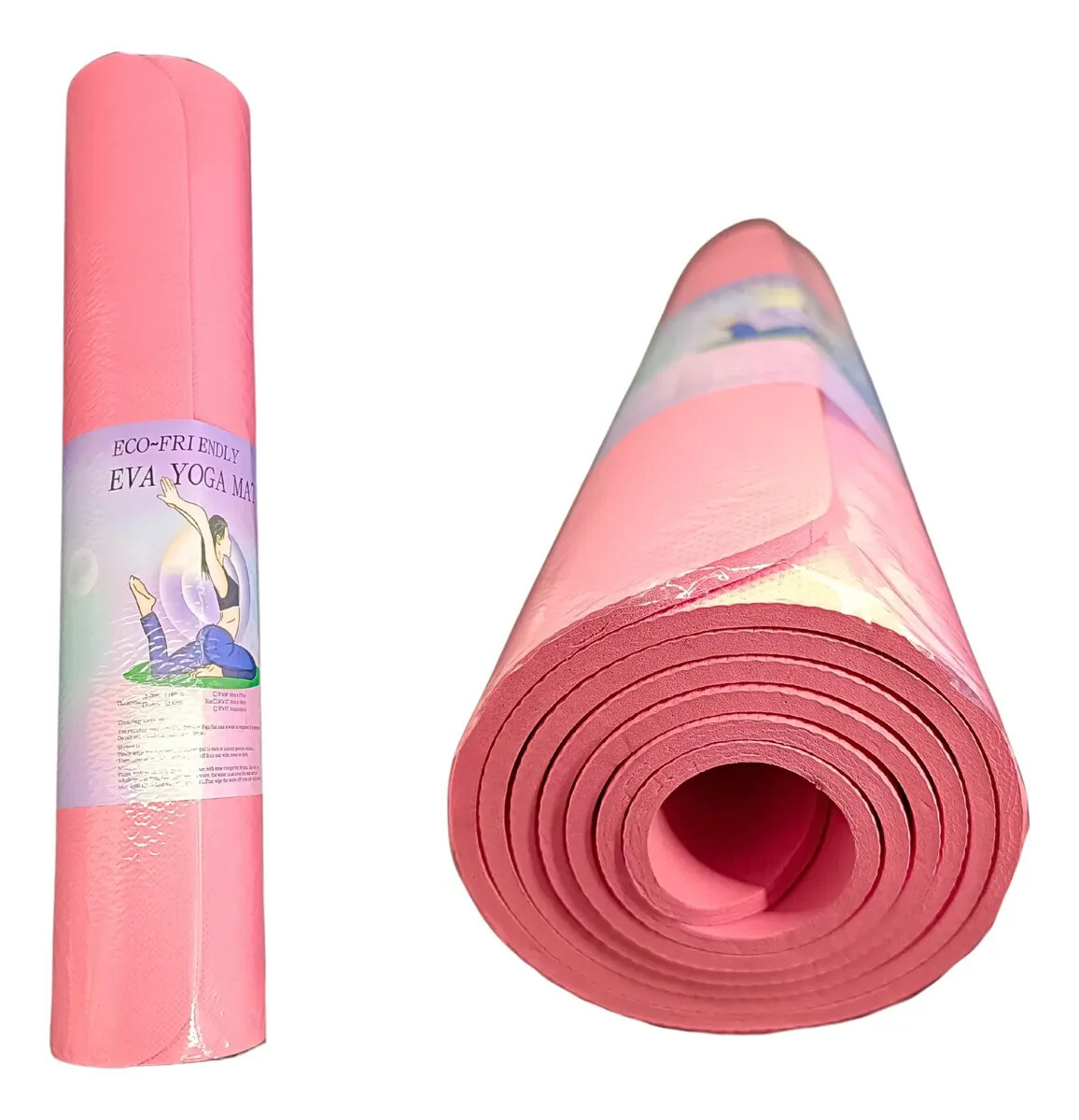 Alfombra para ejercicio, yoga, pilates. 4mm de espesor - Salmon 