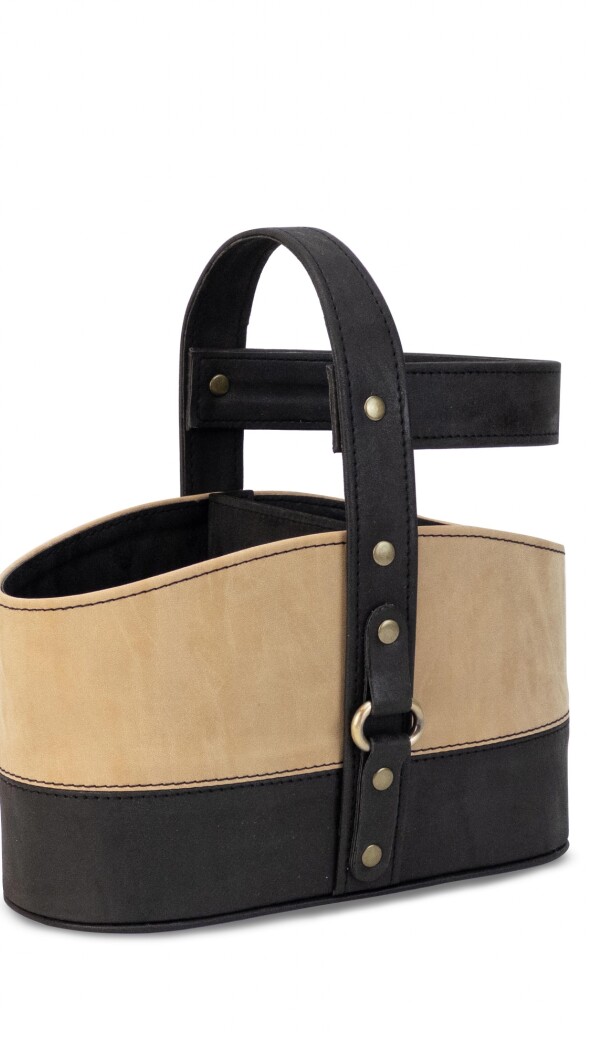 POSA TERMO SIRIO ENGRASADO NEGRO CON BEIGE