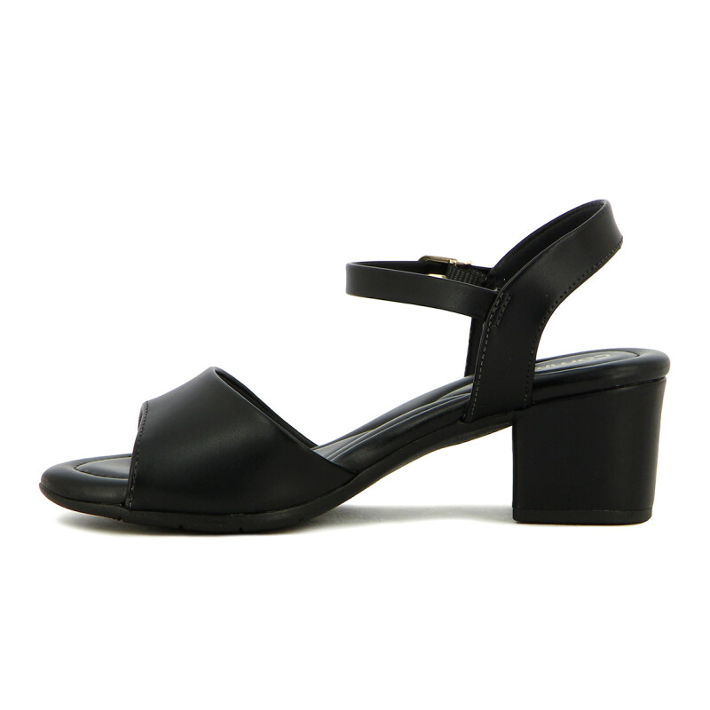Comfortflex Sand.dama Tira Ancha C/aplique Y Pulsera T/medio Negro
