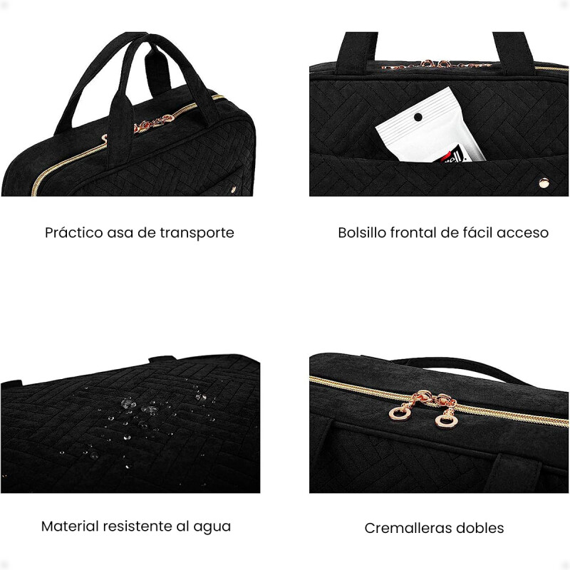 Bolso Organizador de Mano para Cosméticos Negro
