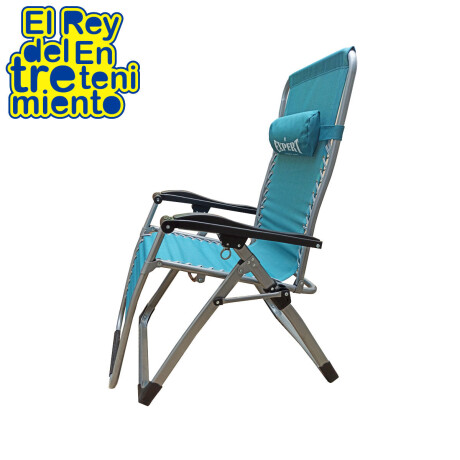 Silla Reposera Plegable Aluminio Alta Gama Playa Gris