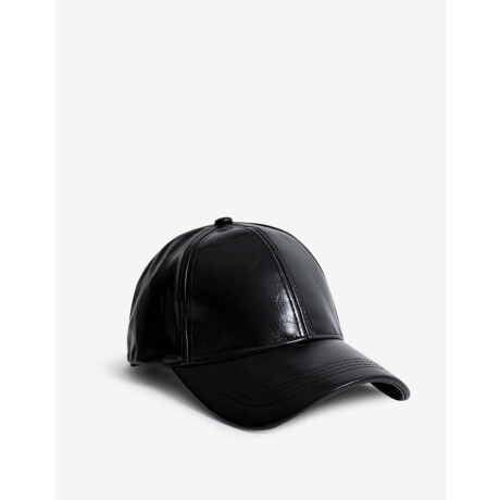 Gorra Efecto Charol Negro