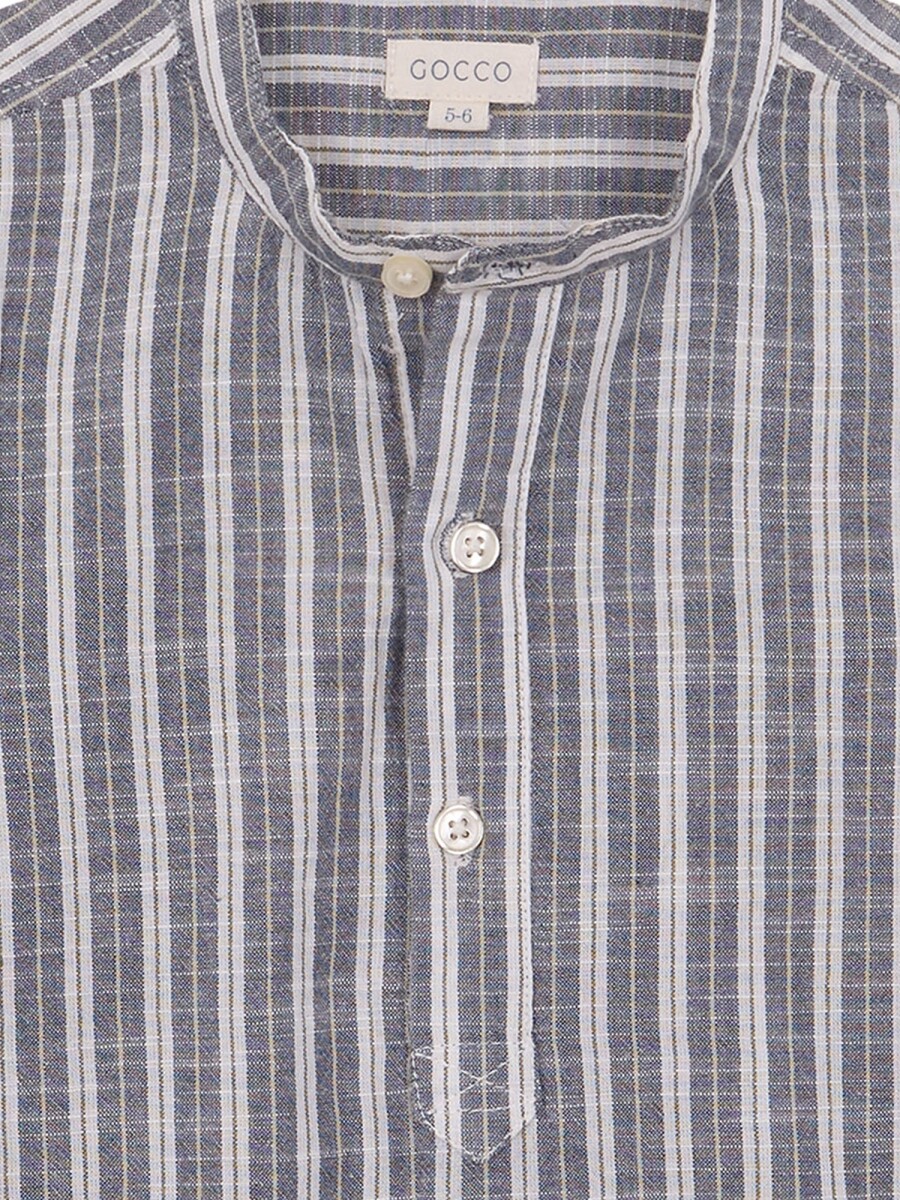 Camisa De Rayas Petroleo