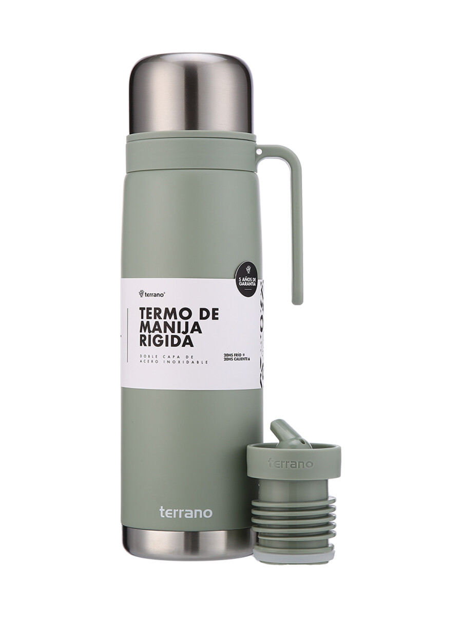 Termo 1Lt. Premium Manija Rigida - Oliva 