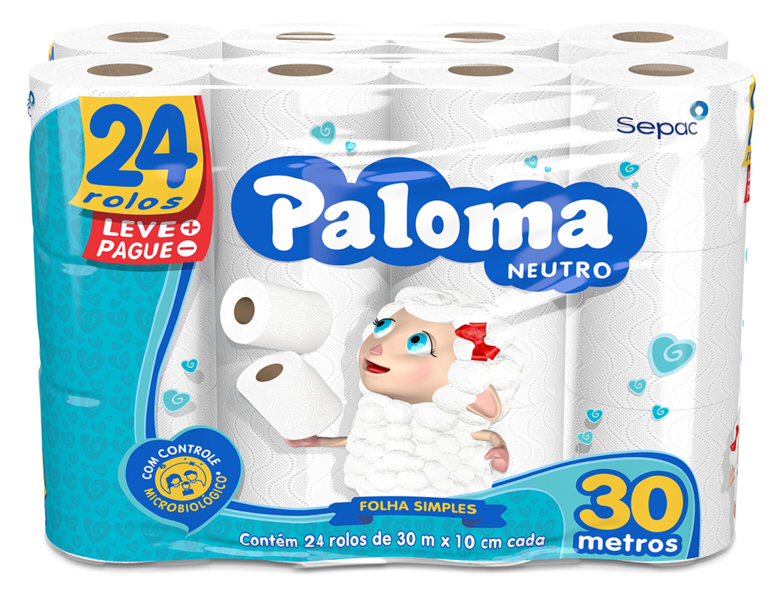 Papel higienico Paloma paqueton 24x30m 