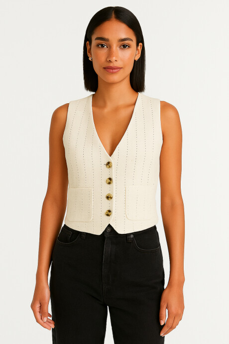 Chaleco Tami Marfil / Off White