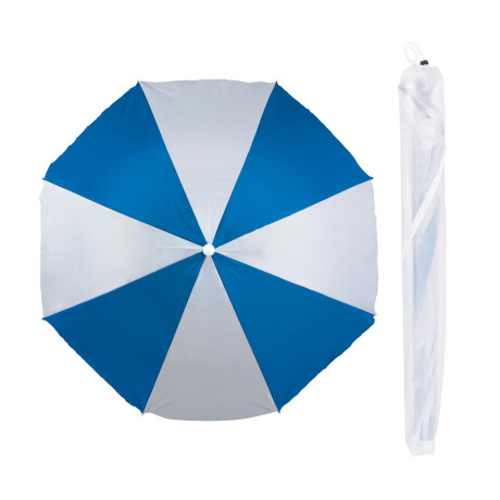 Sombrilla Playa Jardin Clásica MOR 1,80 M FPS 70 Aluminio Azul/plata