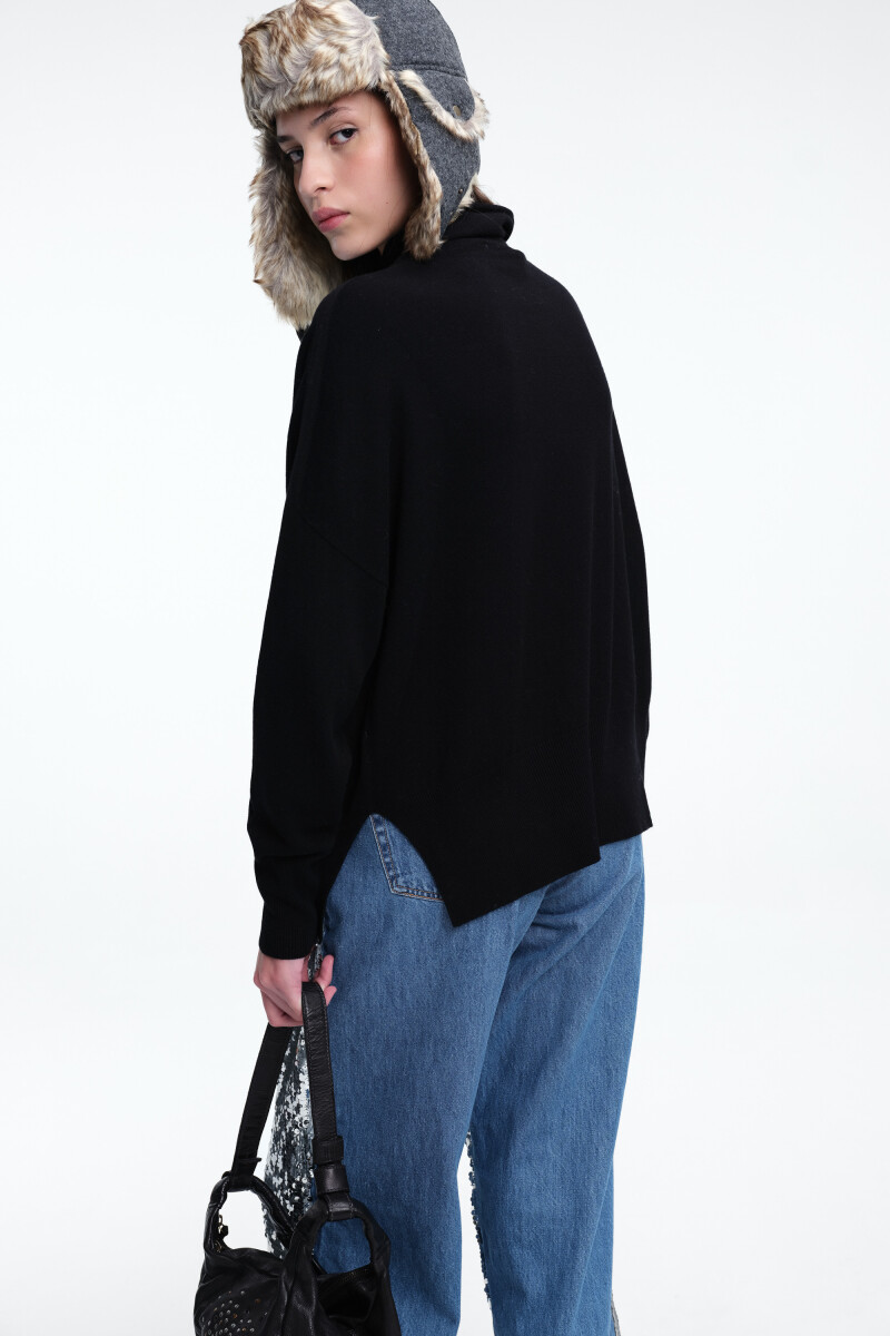SWEATER CUELLO Negro