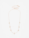 Collares Cortos Strass Collar Corto Con Strass - Dorado Oro Rosa