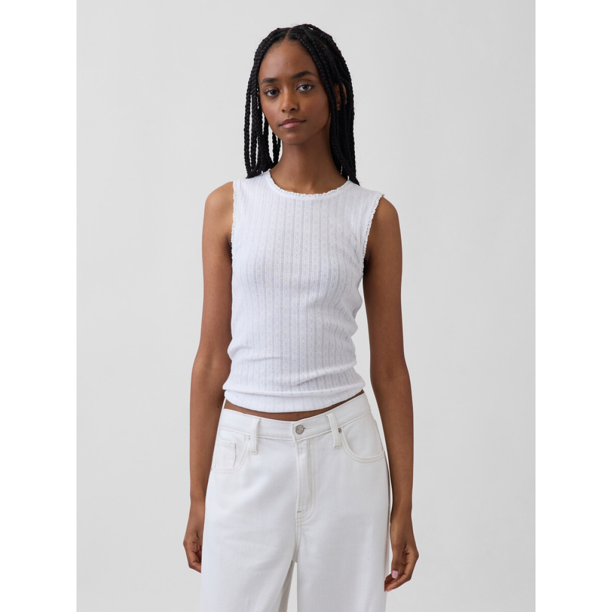 SL POINTELLE SHELL - FRESH WHITE 
