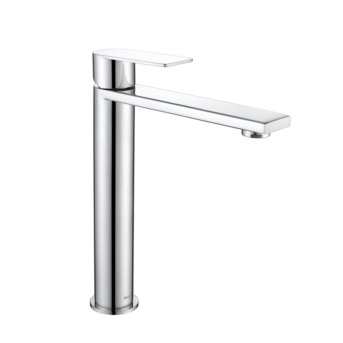 Griferia Lavatorio Alto En Brushed Nickel - Serie Salemi 