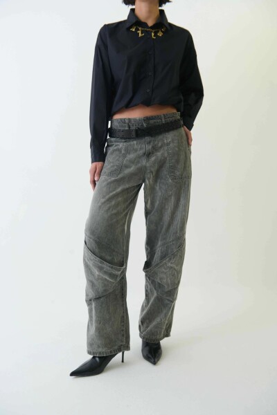 Jean Aqua Pocket Gris