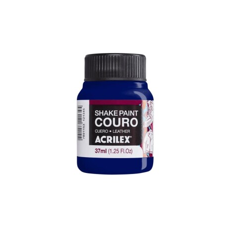 Pintura Acrilex Shake Cuero 37 ml Azul Turquesa