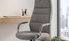 Silla de oficina Cromada 4 Posiciones - Le Mans Gris Oscuro