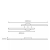 APLIQUE LED ZIG LUZ DIRECTA 60CM 18W 3000K DORADO APLIQUE LED ZIG LUZ DIRECTA 60CM 18W 3000K DORADO