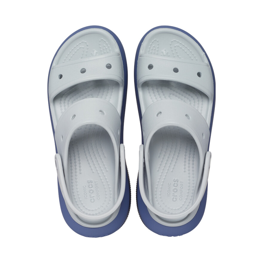 Plataformas Crocs Mega Crush Matte Sandal - Unisex Mirage/multi