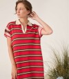 Vestido Sun Rojo Y Chocolate